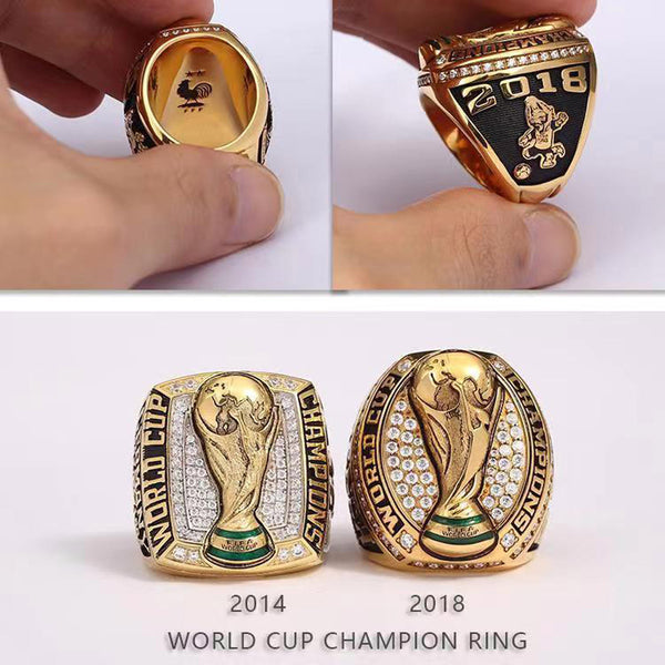 FIFA 2014 2018 France Football World Cup Championship Rings 2set