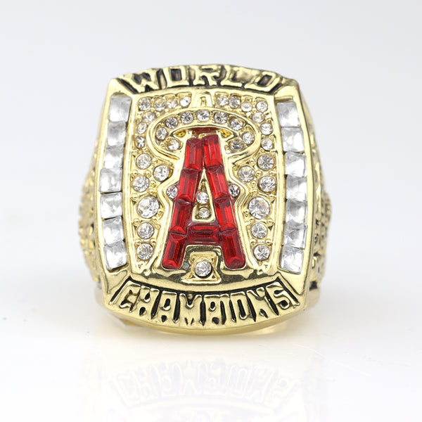 MLB 2002 Los Angeles Angels Baseball Ring Fans Collection Birthday Gift Ring