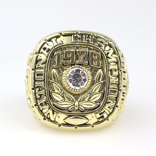 NCAA 1978 Alabama Red Tide Team Champion Ring High end Champion Ring Manufacturer Direct Supply