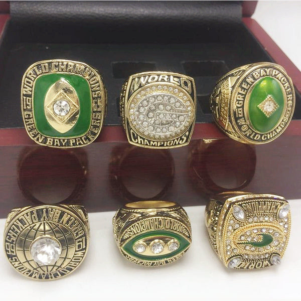 NFL Green Bay Packer 6-Year Set Rugby Championship Ring