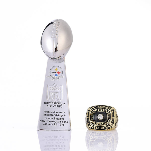 1974 Pittsburgh Steelman NFL Super Bowl Champion Ring Trophy