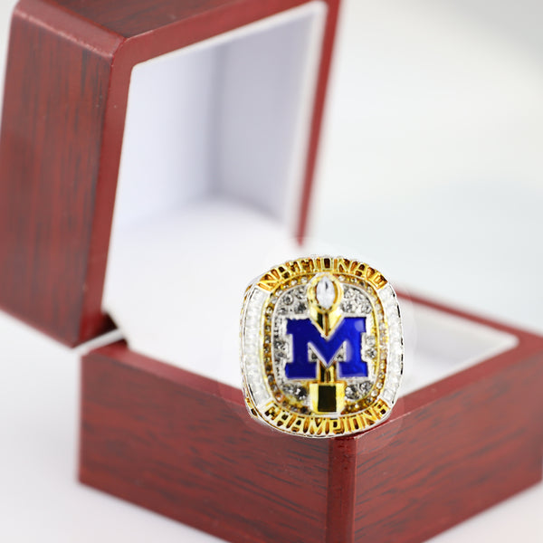 2023 Michigan Wolverines National Championship Ring    University of Rugby Championship Ring