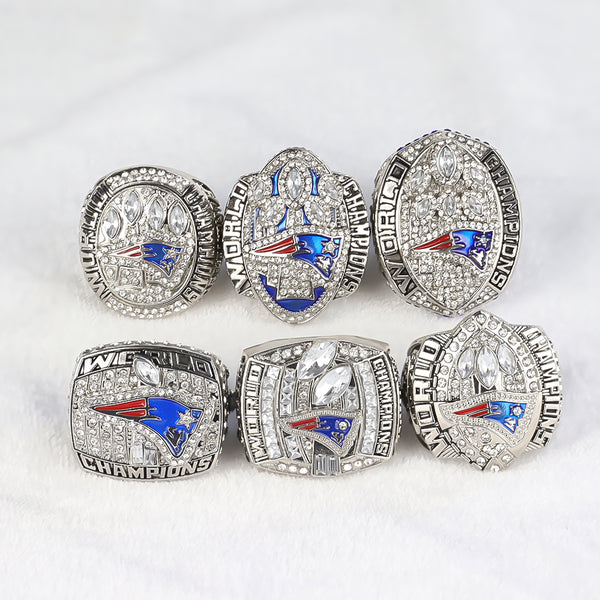 NFL New England Patriot Championship Ring 6 Year Set 2001 2003 2004 2014 2016 2018American Football