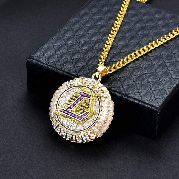 2020 Lakers Los Angeles Championship Necklace Pendant James Pendant Hip Hop Jewelry