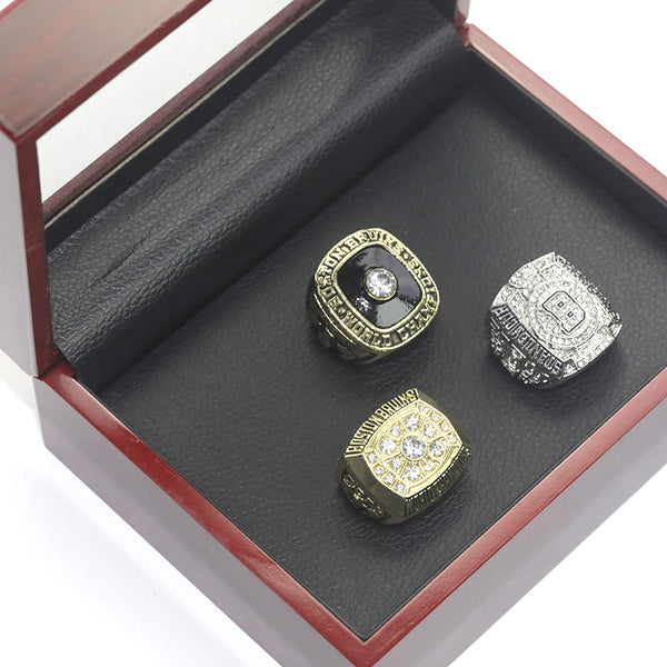 NHL 1970, 1972, 2011 Boston Brown Bear Championship Ring Set of 3