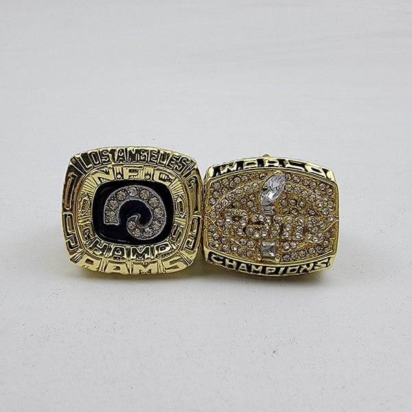 Los Angeles Rams NFL 1979 1999 MPV Rugby Championship Ring Set