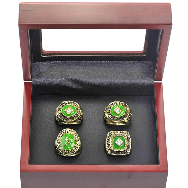 MLB 1972, 1973, 1974, 1989 Auckland Athletic Championship Ring Set of 4