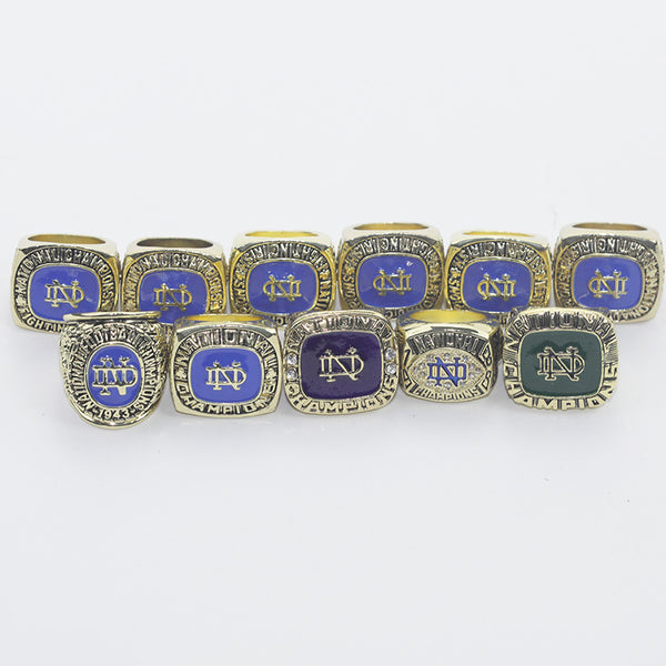 NCAA Notre Dame University Championship Ring 11 Piece Set