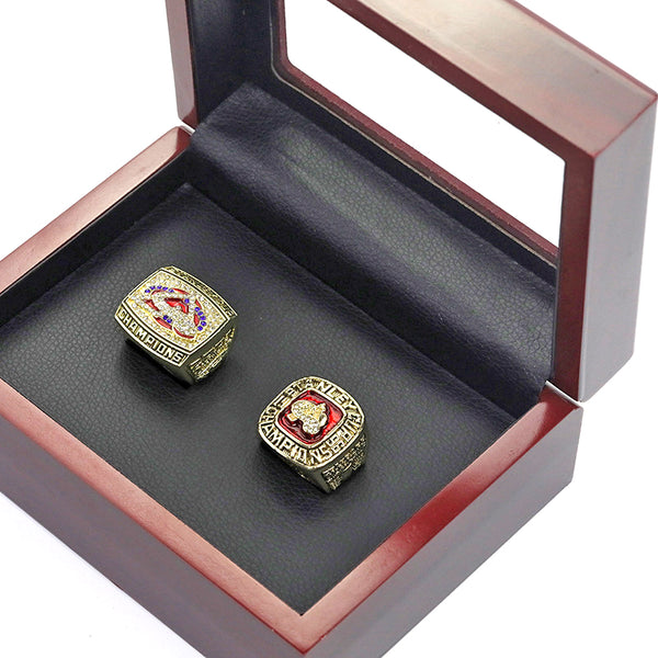 1996 2001 Colorado Avalanche NHL Ice Hockey Champion Ring 2 Piece Set