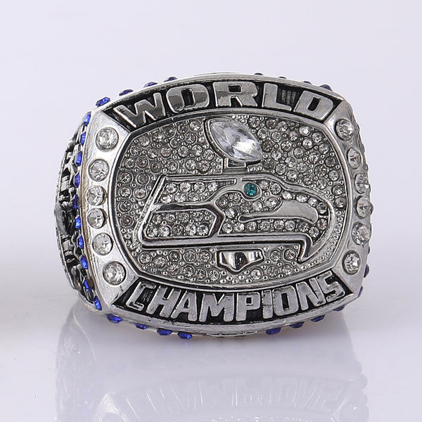 Steel mold high-quality NFL football 2013 Seattle Seahawks championship ring European and American popular retro ring