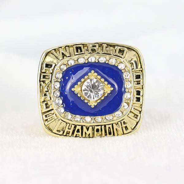 1985 MLB Kansas City Royals  World Series  Championship Ring With Lapis Lazuli