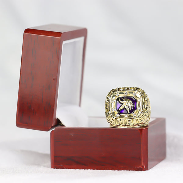 1974 NFC Minnesota Viking Champion Ring Personalized Jewelry