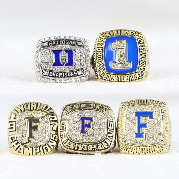 ncaa 5 set Championship Ring  Florida Gators College Football SEC