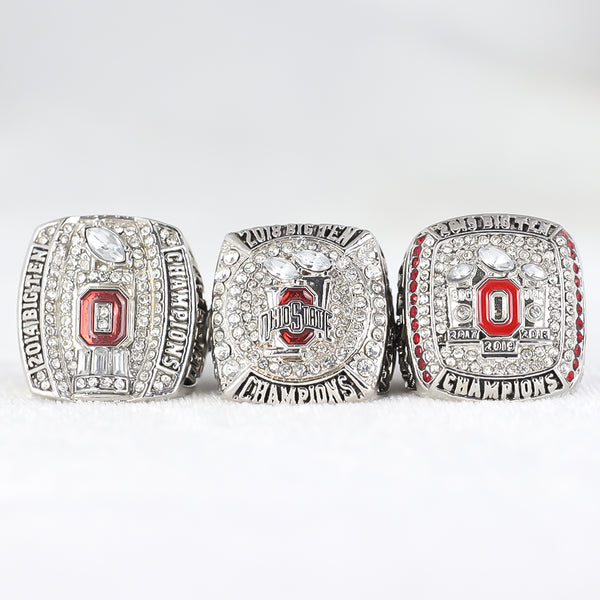 NCAA 2014  2019 2018Ohio Buckeyes Championship ring fan memorabilia 3set and box