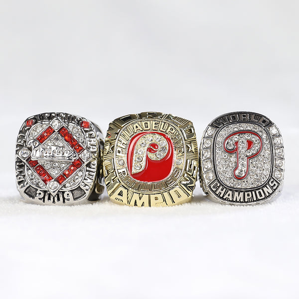 MLB 1980 2008 2009  Philadelphia Phillies Championship Ring 3-piece set